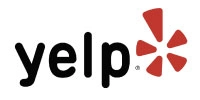 Yelp logo representing top-rated customer reviews for TurFresh artificial turf cleaning.